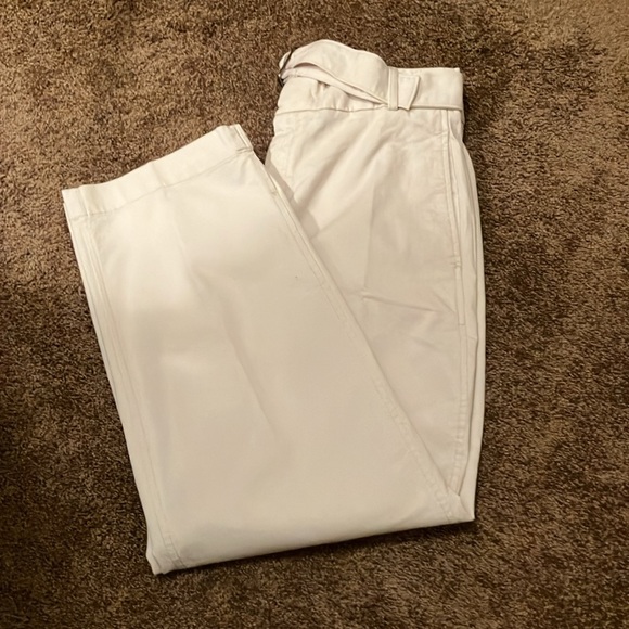 BANANA REPUBLIC.AUTHENTIC CHINO PANTS. SIZE 12. COMES WITH BELT.HAS POCKETS. NWT - Picture 2 of 12